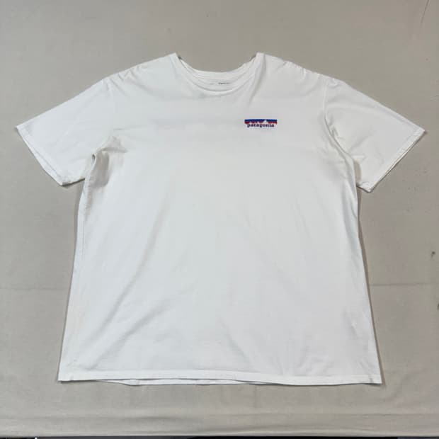XL) 파타고니아 오가닉 코튼 포켓 반팔 티셔츠 화이트 T30