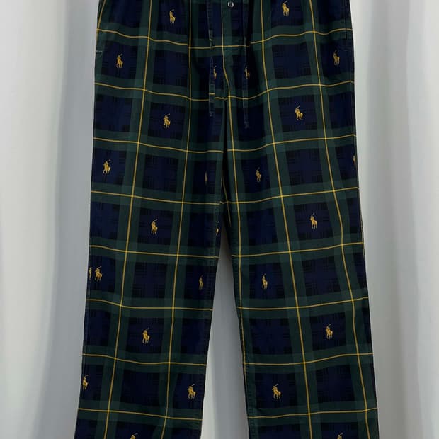 폴로 랄프로렌 블랙와치 멀티 포니 코튼 파자마 슬립웨어