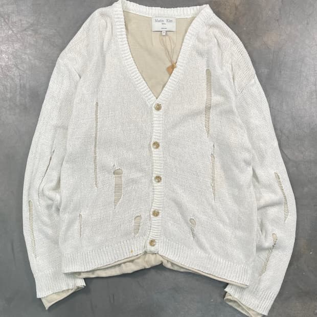 마뗑킴 레이어 그런지 니트 가디건