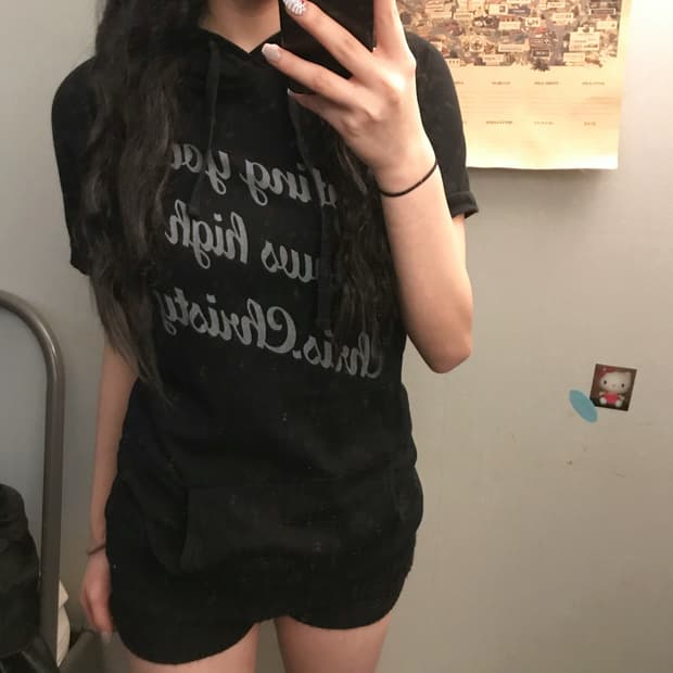 ChrisChristy 크리스크리스티 고스펑크 반팔후드