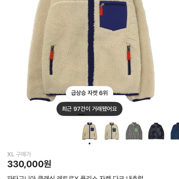 파타고니아 후리스자켓 (지디착용)