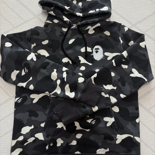 베이프 시티 카모 후드티 야광