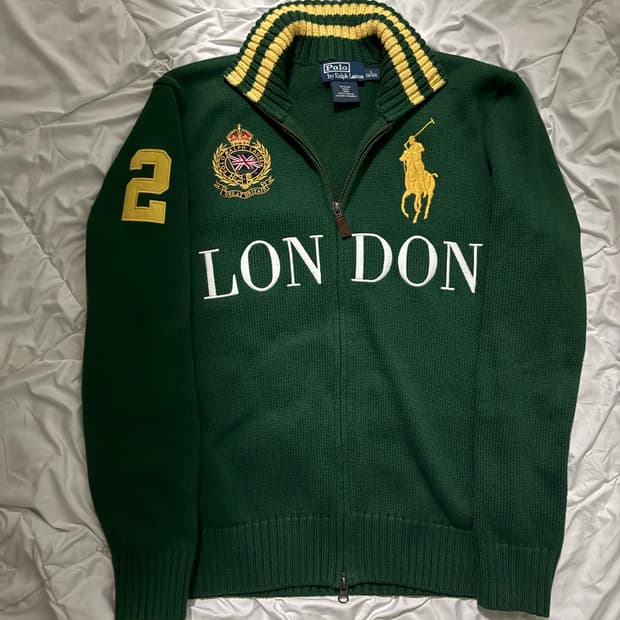  폴로 빅포니 치프키프 런던 니트 집업 s