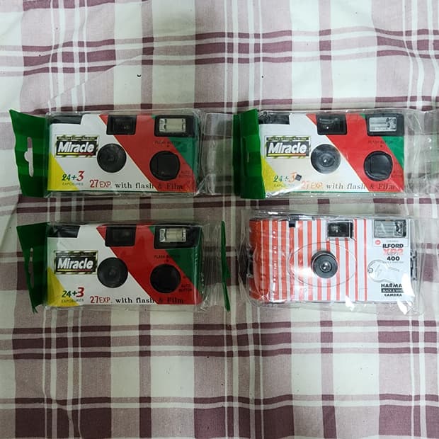 일회용 필름카메라 4개 일괄판매