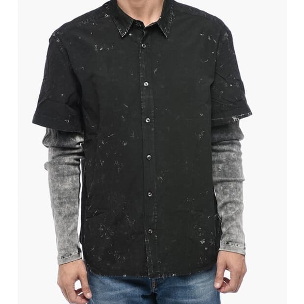 [50] diesel 디젤 s-marl 레이어드 셔츠