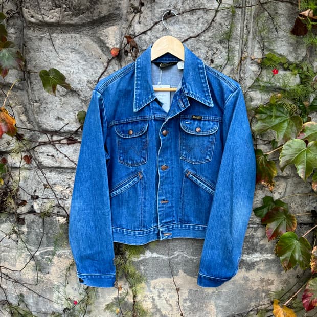 70s~80s wrangler 랭글러 126mj 데님 트러커 자켓 40