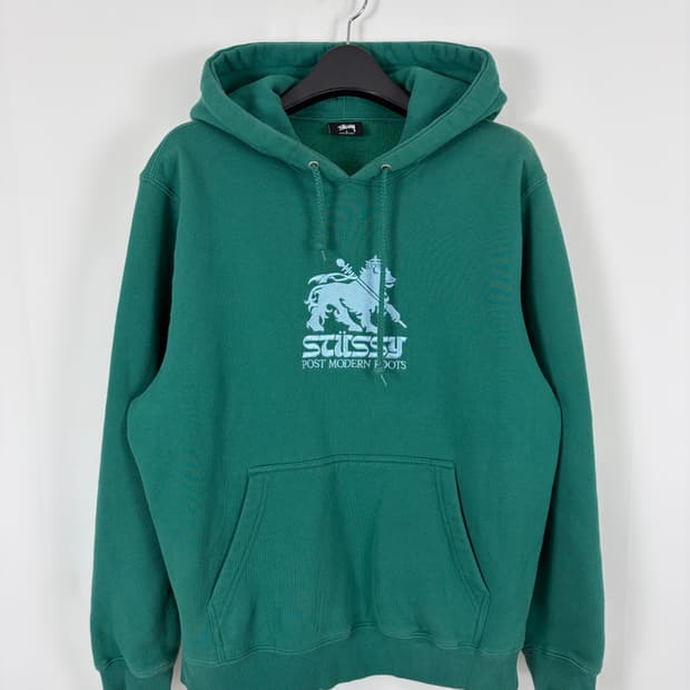 a31) 스투시 라이온 엠브로이드 후드티