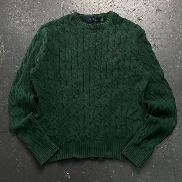 95 폴로 랄프로렌 꽈배기 니트