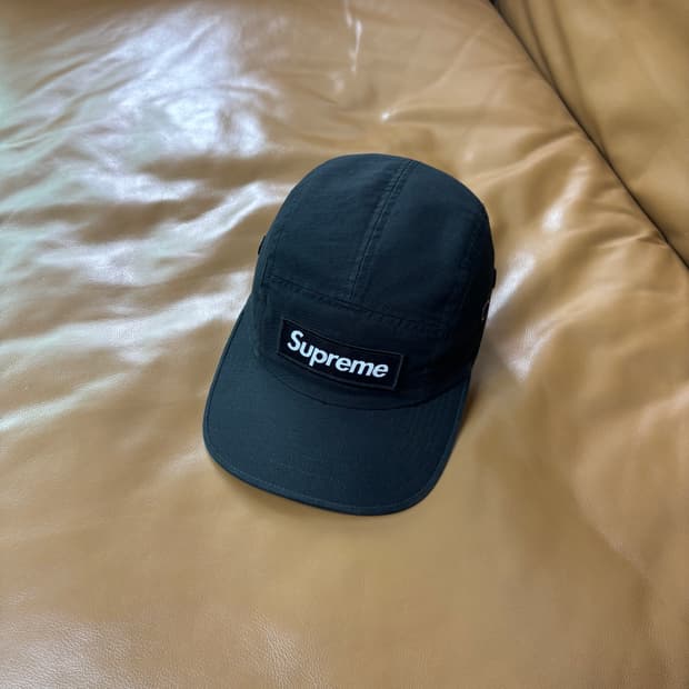 Supreme 슈프림 24ss 밀리터리 블랙 캠프캡 모자 (Black)