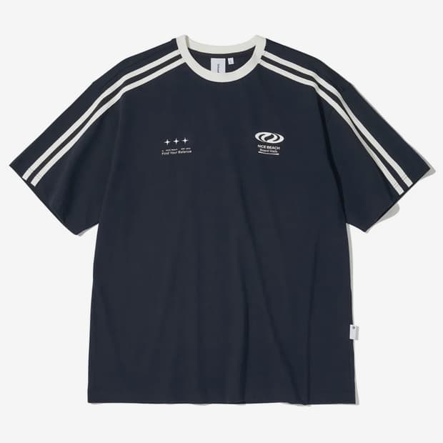 어반디타입 풋볼 져지 티셔츠_네이비