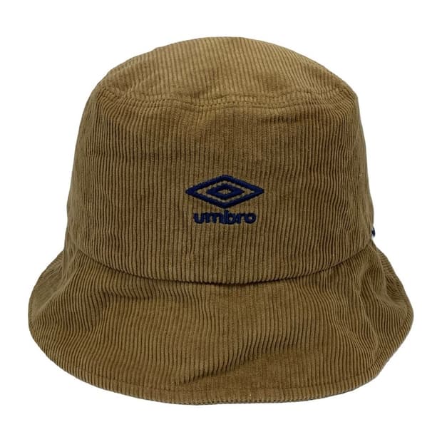 엄브로 코듀로이 로고 버킷햇 베이지 