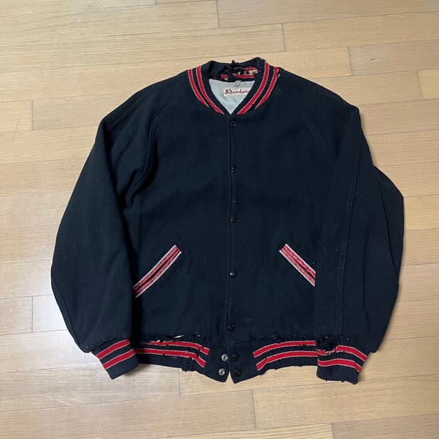 60s Lasley Knitting Co 빈티지 바시티 자켓 60년대