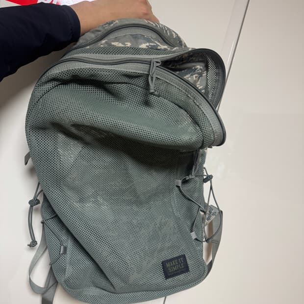 make it simple(mis)밀리터리 메쉬백팩 made in usa