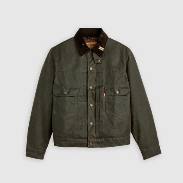 리바이스 바버 왁스 코팅 트러커 자켓