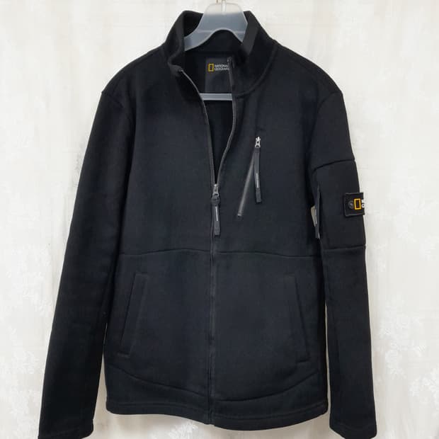 내쇼날지오그래픽 블랙 플리스자켓