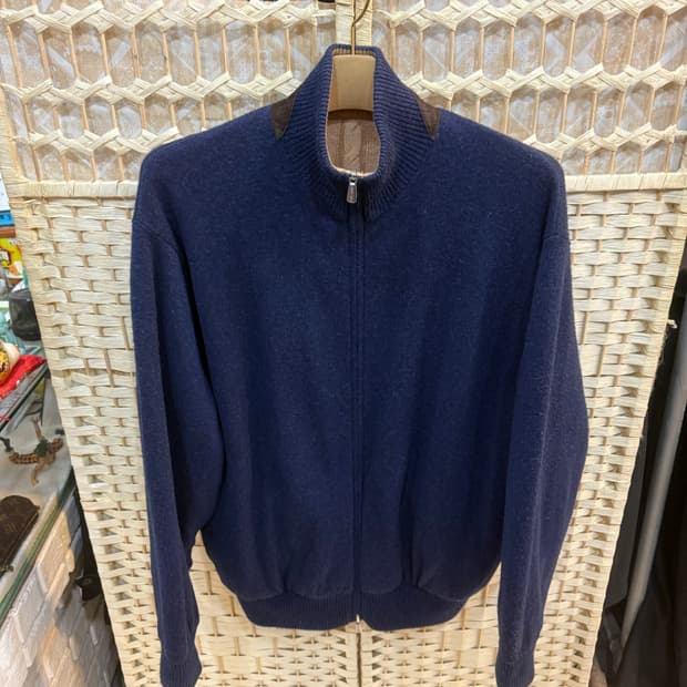 50/100-105 정품 로로피아나 리버시블 캐시미어 니트집업 팝니다