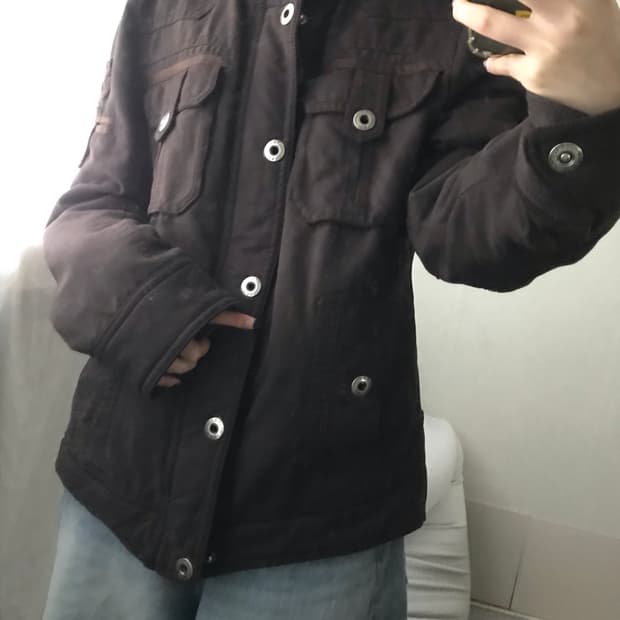 빈티지 브라운 포켓디테일 자켓