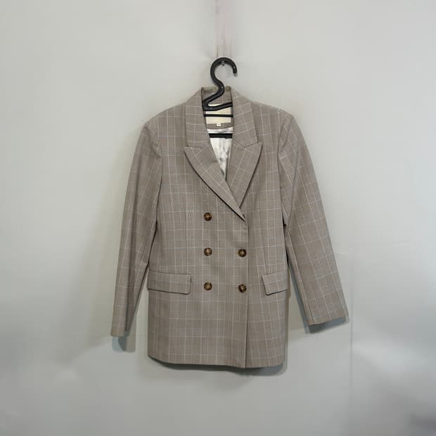 마쥬 여성 체크 자켓 38 