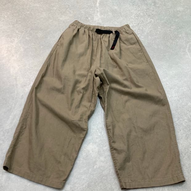 Gramicci 그라미치 가젯 와이드 면x마 와이드 팬츠