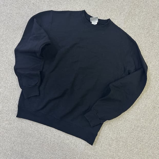 M 챔피온 블랙 긴팔 맨투맨 0417D