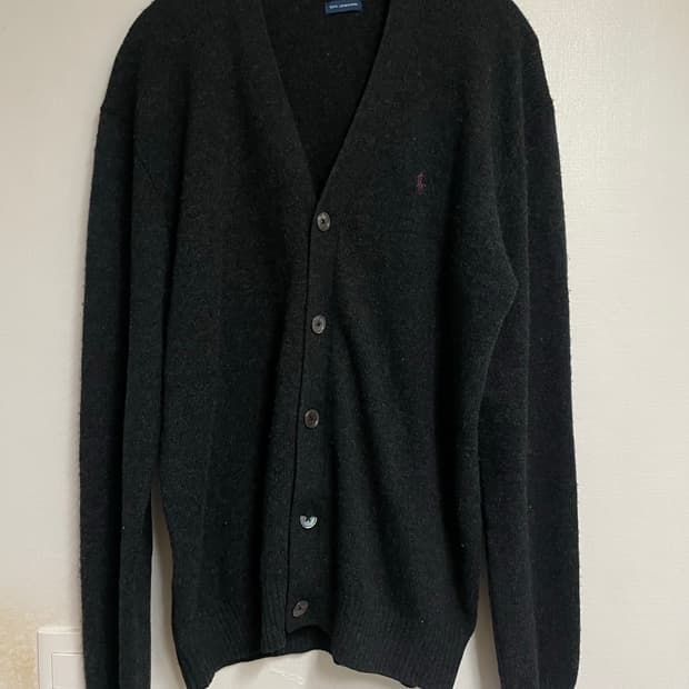 폴로 램스울 가디건
