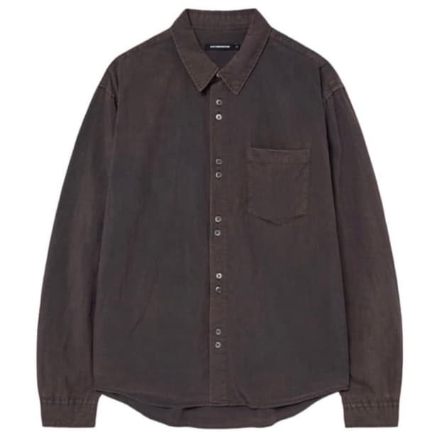 해칭룸 라나 셔츠 브라운 차콜