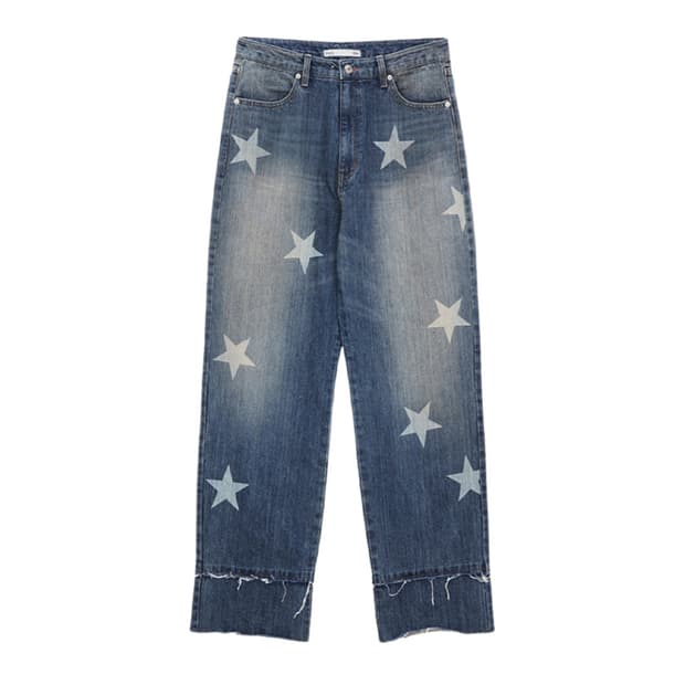 마뗑킴 STAR DENIM PANTS IN BLUE 