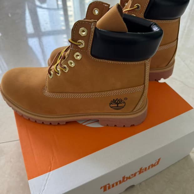 팀버랜드 프리미엄 6인치 워터프루프 부츠 위트 누벅 - 와이드 270mm