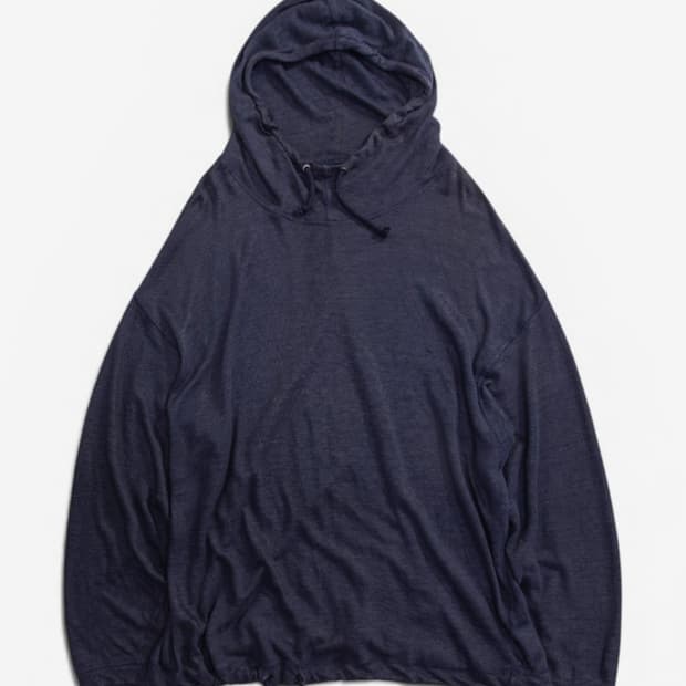 00s Emporio Armani Linen knit hoodie