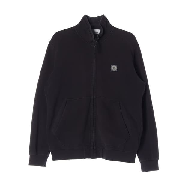 스톤아일랜드 블랙 집업 스웻 자켓 XL