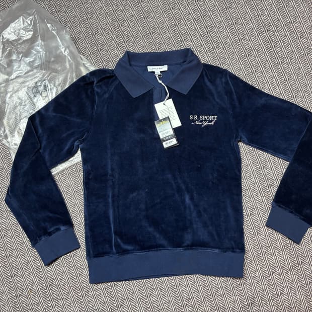 스포티앤리치 벨벳 네이비 새상품