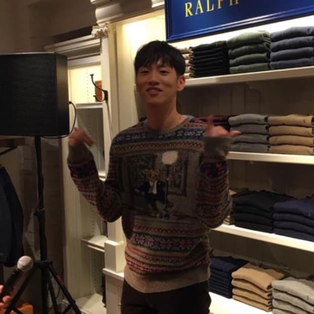 폴로 랄프로렌 댄싱베어 페어아일 니트 m