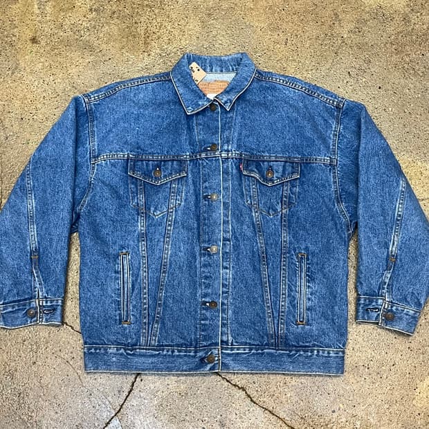 90s 미국빈티지 리바이스 데님 청자켓