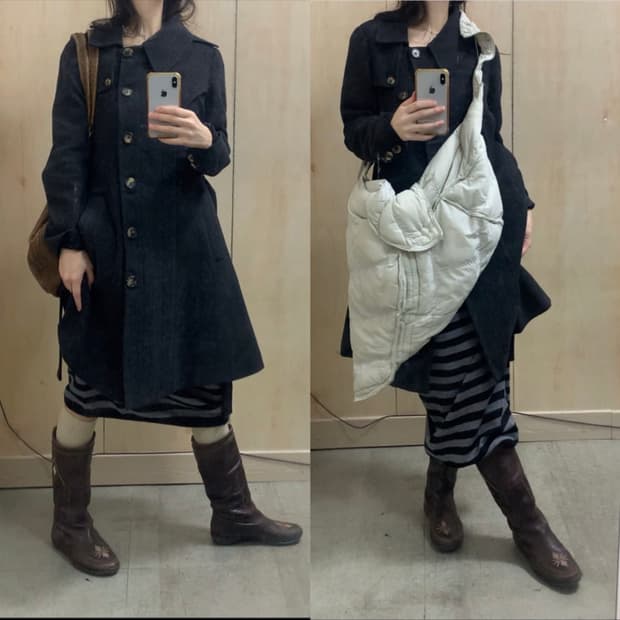 [직수입] 빈티지 울 코트