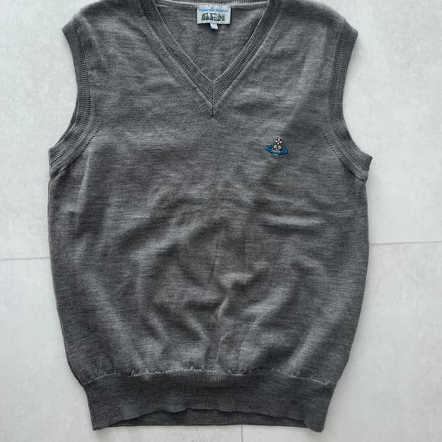 비비안웨스트우드 맨 브이넥 울니트 베스트