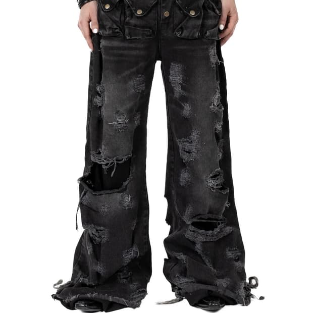 yori sports black terminal denim