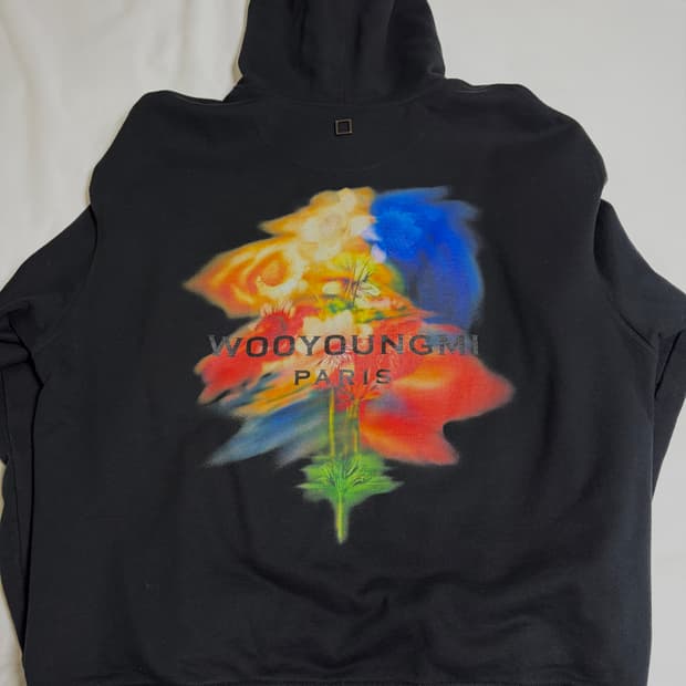 우영미 플라워 후드티 54사이즈