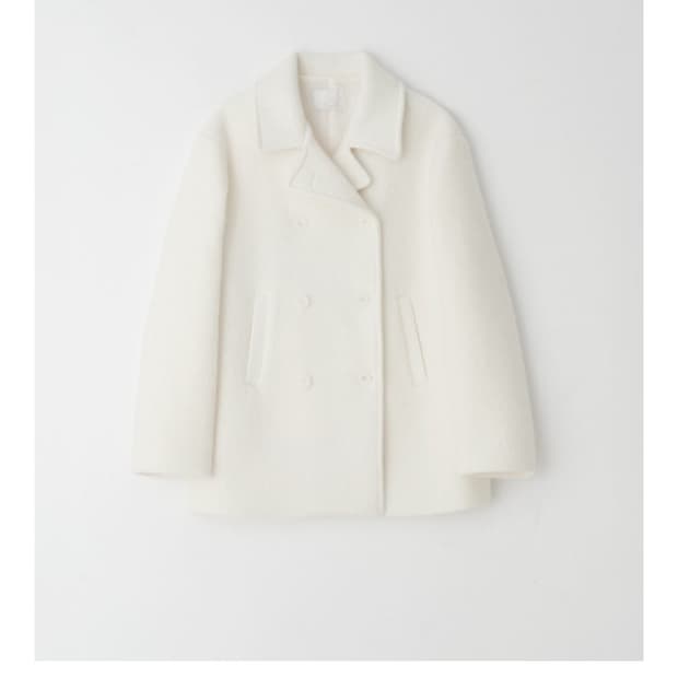 리즈 더위시 클로티 알파카 코트 아이보리