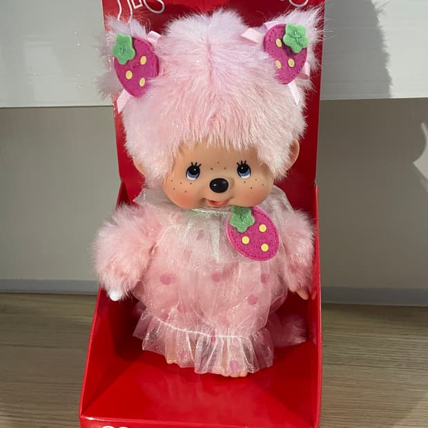 [새상품]핑크 스트로베리 몬치치 딸기 몬치치 인형