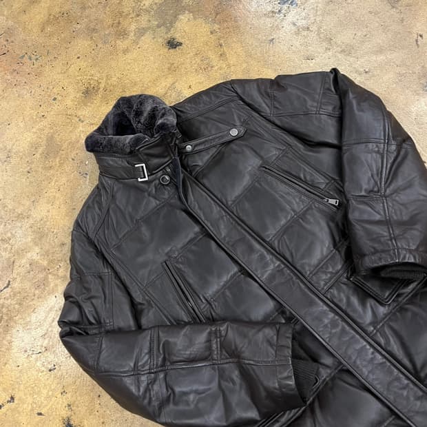 [정품/105] 닥스 양가죽 구스패딩 b15
