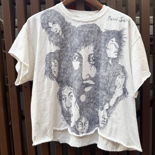 일본 Anomori 작가 핸드페인팅 티셔츠 