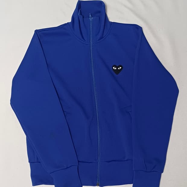 🫶🏻 꼼데가르송 블랙 하트 와펜 여성용 Blue 트랙탑 🫶🏻