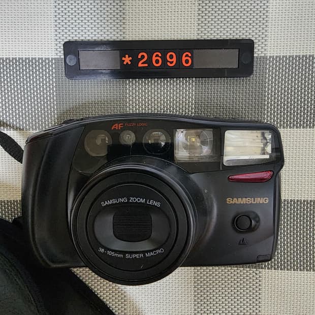 삼성캐녹스 퍼지줌 1050 필름카메라 파우치포함