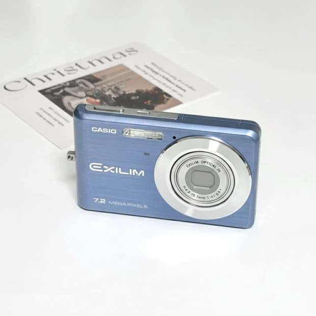 카시오 엑슬림 EX-Z77 라이트블루 빈티지디카
