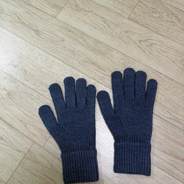(M) 유니클로 히트텍 장갑 블루