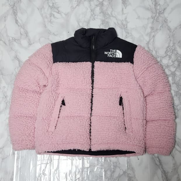 아동 140 노스페이스 딸기우유 눕시 패딩 자켓
