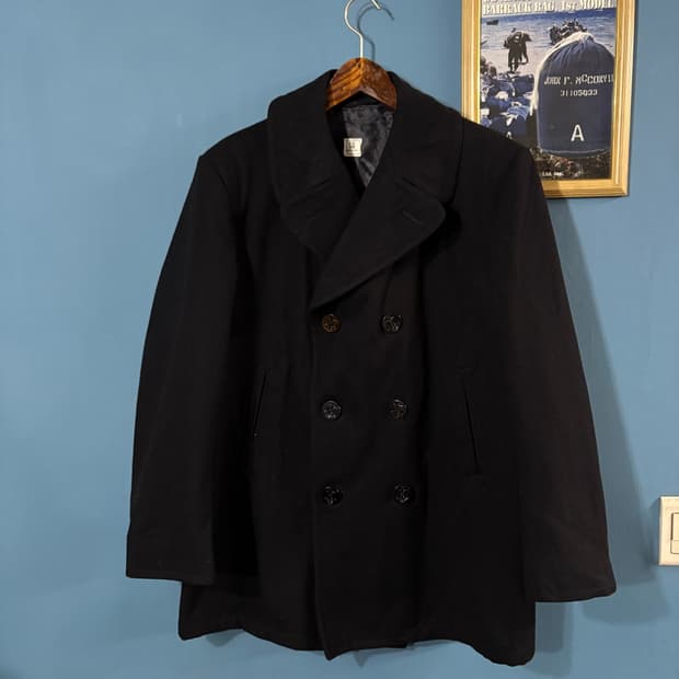 90's USN 6 Button Pea overcoat.