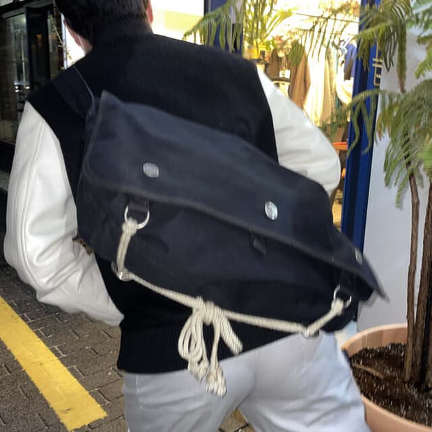 와코마리아 x 요시다 포터 로프끈 캔버스 메신저백