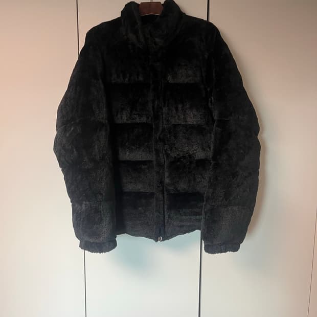 OG베이프 퍼 다운자켓L