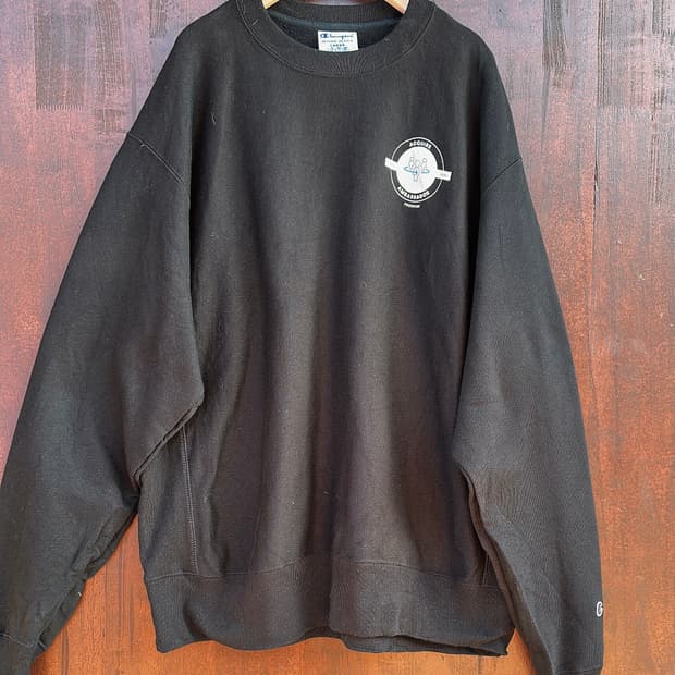 챔피온(Champion) 블랙 스웻셔츠(맨투맨)